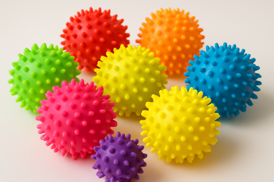 sensory spikey balls in different colors