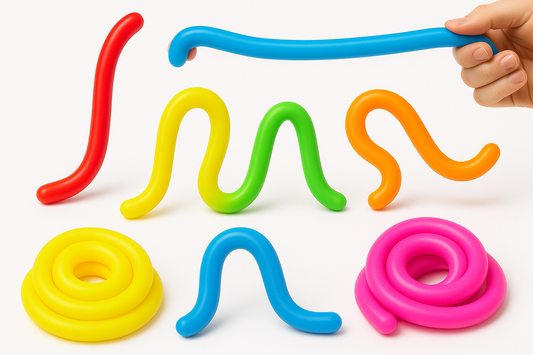 stretch string noodle sensory toys multiple colors