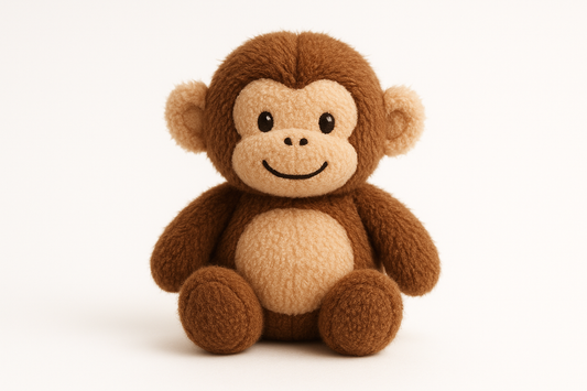 weighted toy monkey small